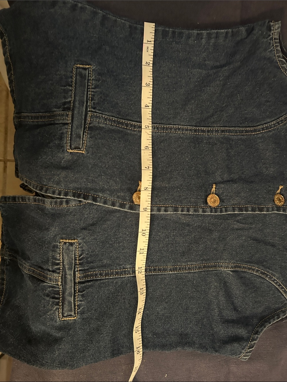 Commense Blue Denim Vest - Picture 13 of 13
